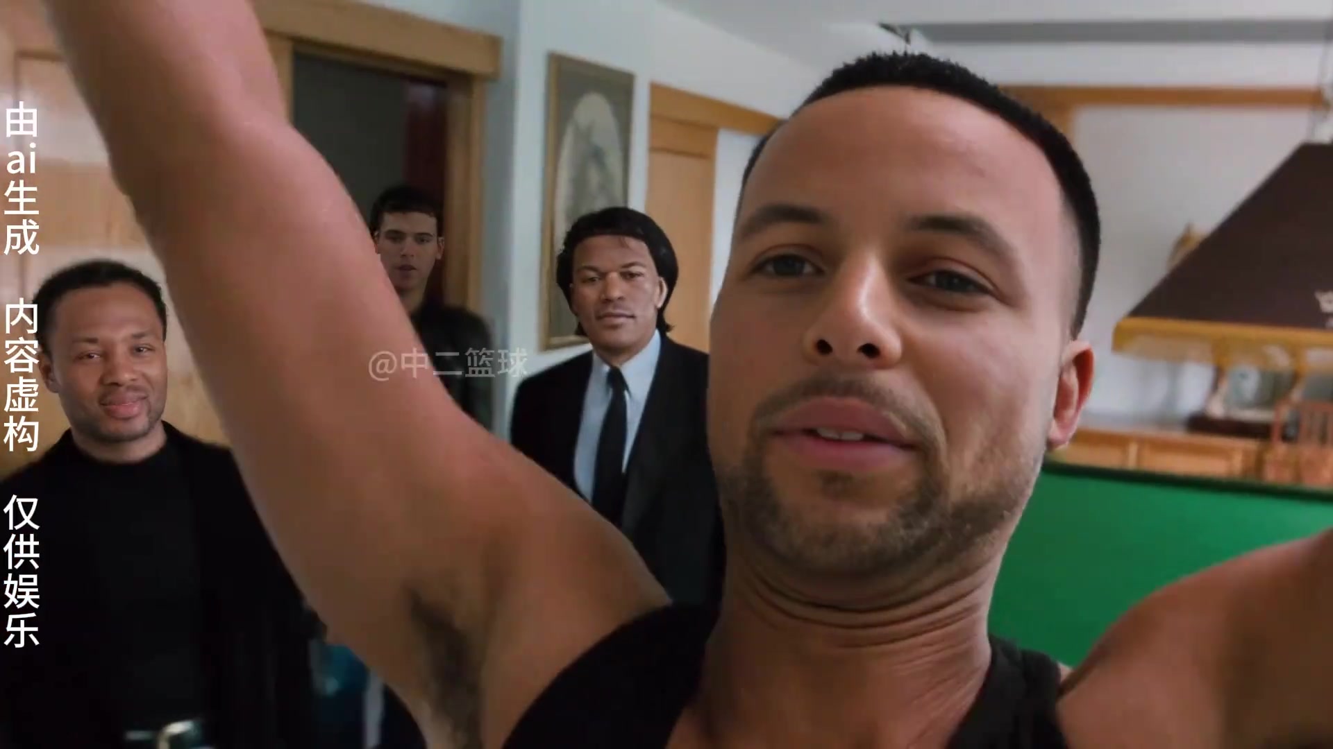 网友用AI恶搞库里杨瀚